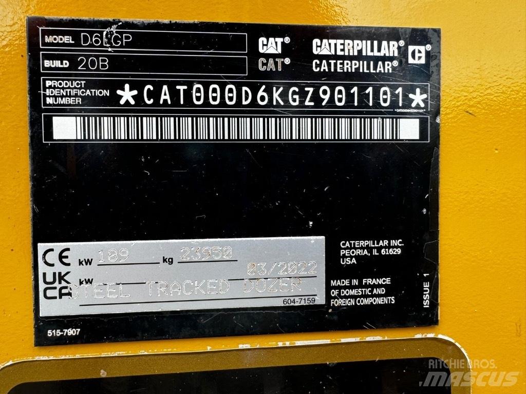 CAT D 6 LGP Spycharki gąsienicowe