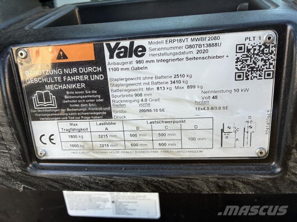 Yale ERP 18VT Wózki elektryczne