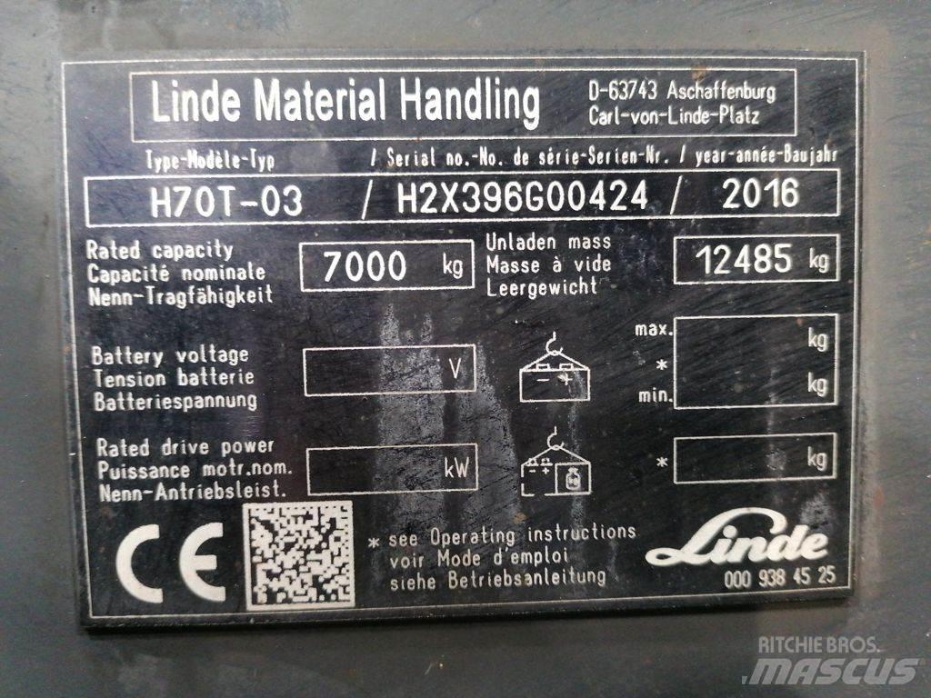 Linde H70T-01 Wózki LPG