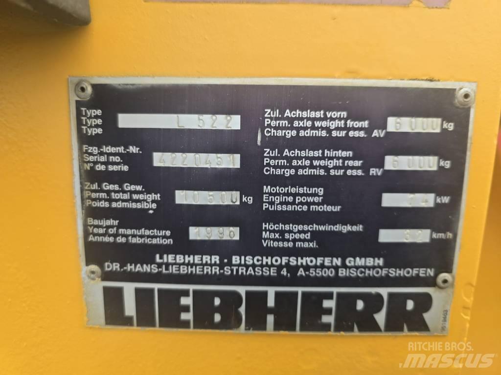 Liebherr L 522 Ciągniki rolnicze