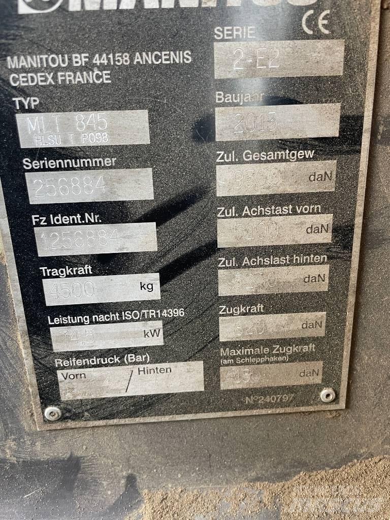 Manitou MLT 845 Ładowarki rolnicze