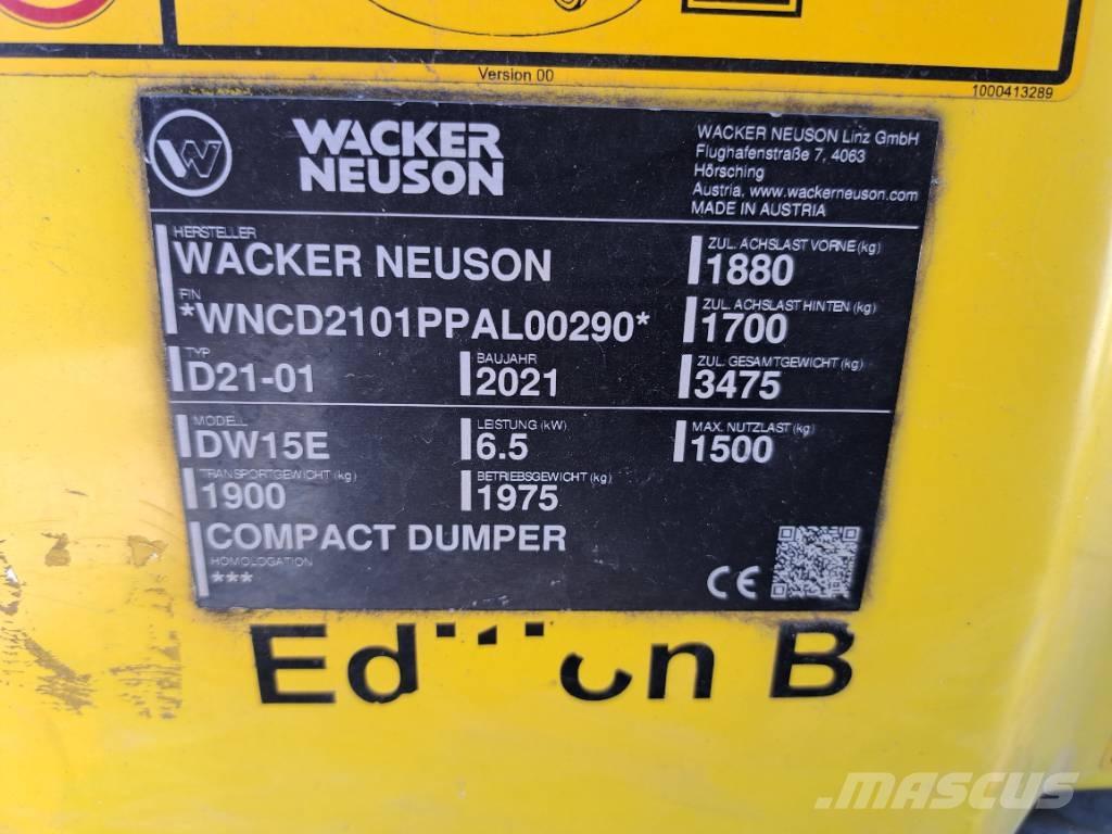 Wacker Neuson DW15e Wozidła kolebkowe