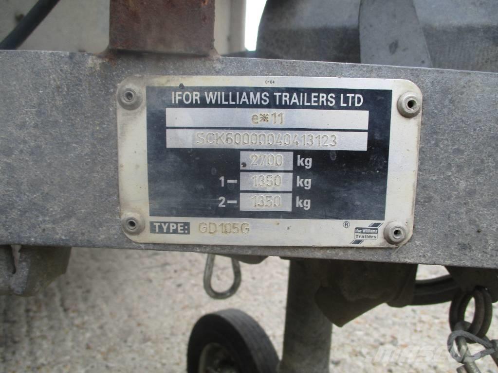 Ifor Williams GD105G Platformy / Przyczepy z otwieranymi burtami