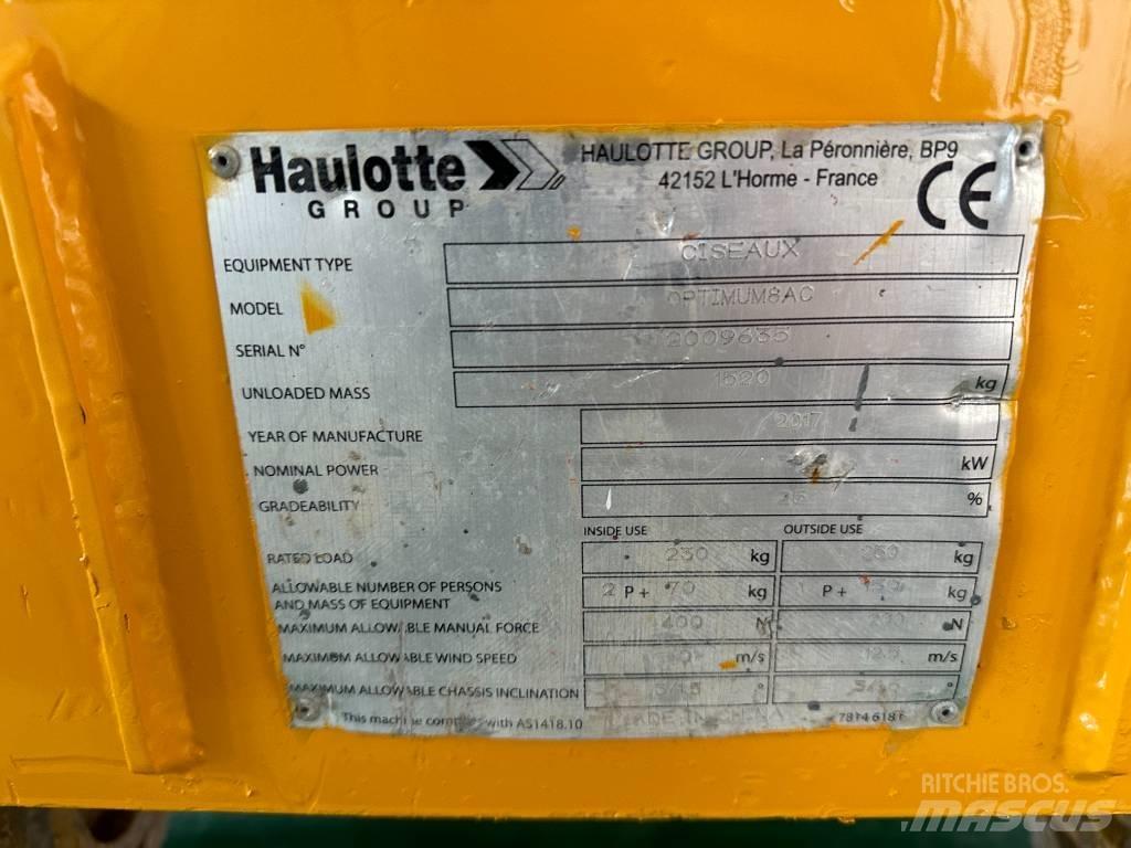 Haulotte OPTIMUM 8 Podnośniki nożycowe