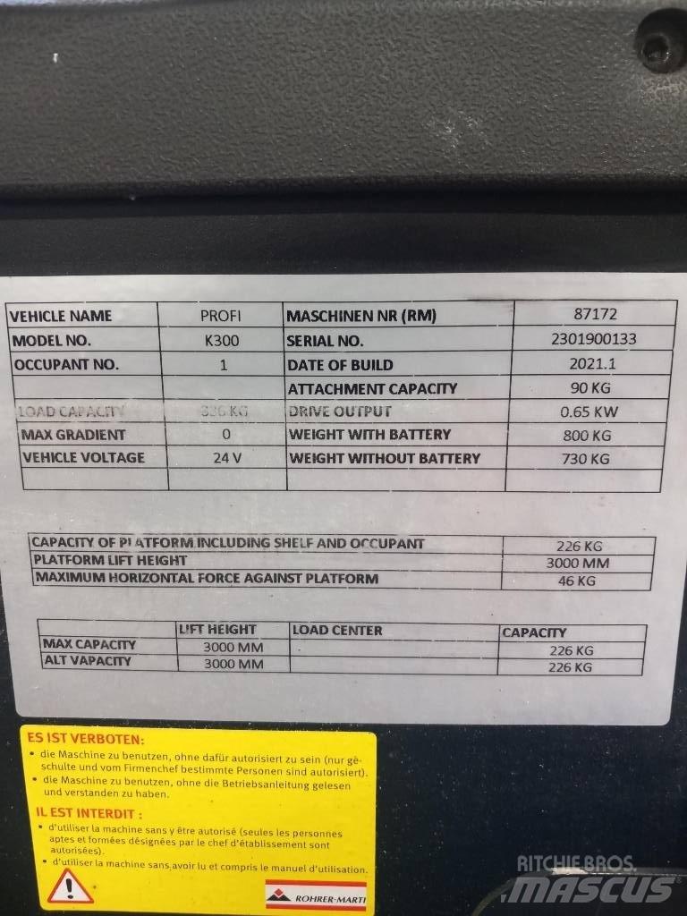 Profi K300 Wózki kompletacyjne wysoko unoszące