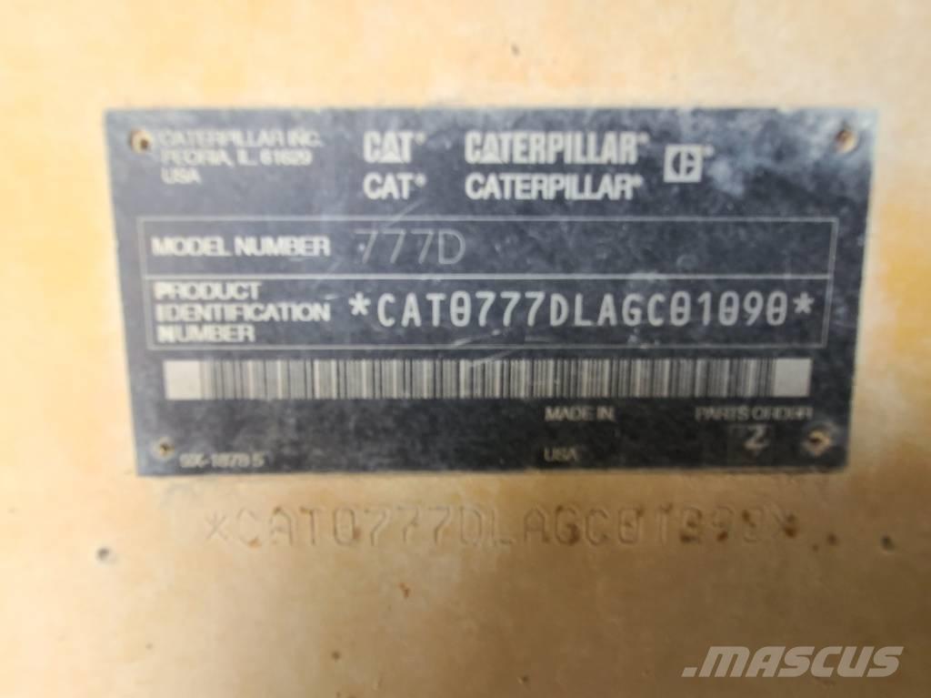 CAT 777D Wozidła przegubowe