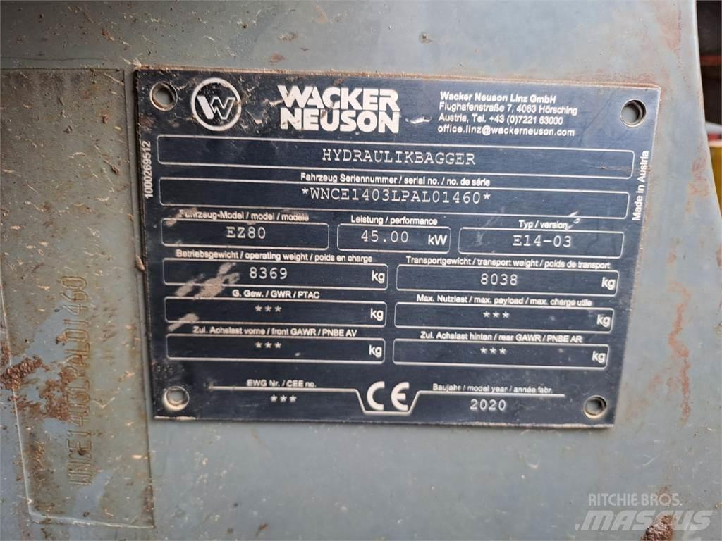 Wacker Neuson EZ80 Koparki gąsienicowe