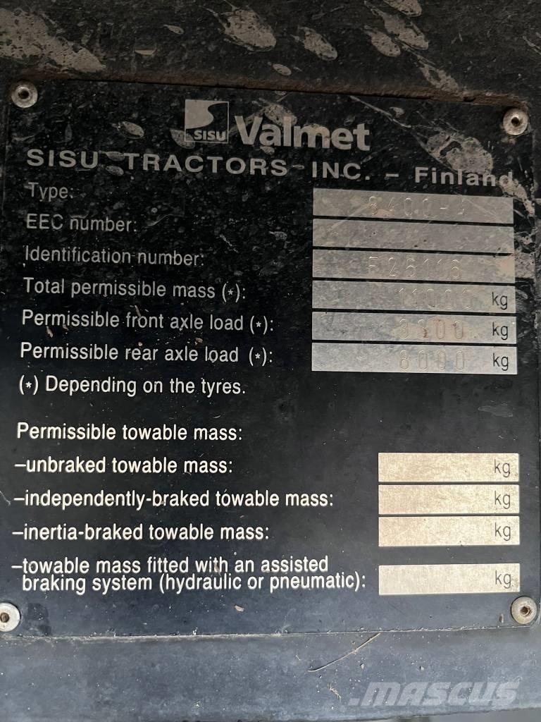 Sisu Valmet 8400 Ciągniki rolnicze