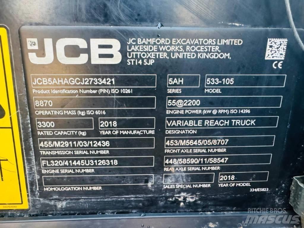JCB 533-105 Ładowarki teleskopowe