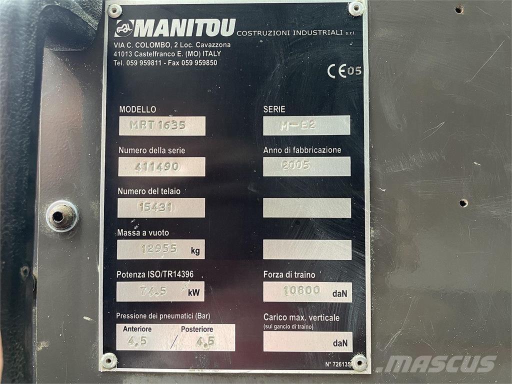 Manitou MRT1635 Ładowarki teleskopowe