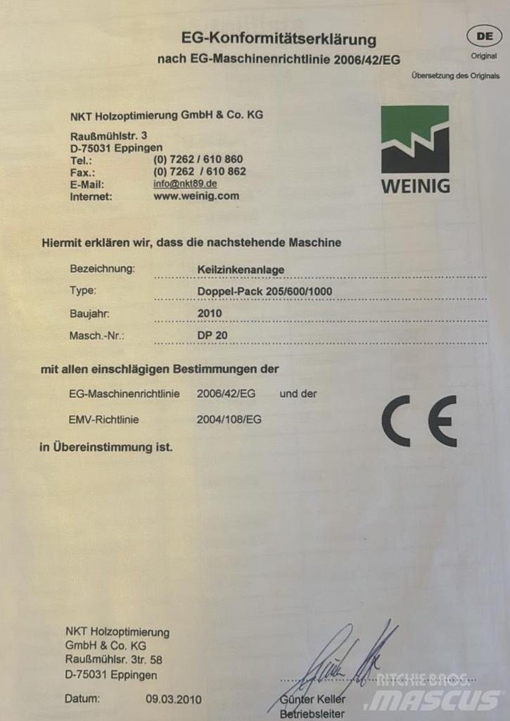  WEINIG Doppel-Pack Traki
