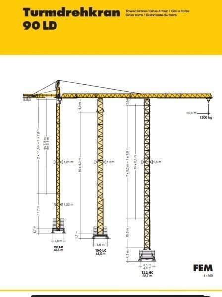 Liebherr 90 LD Żurawie wieżowe