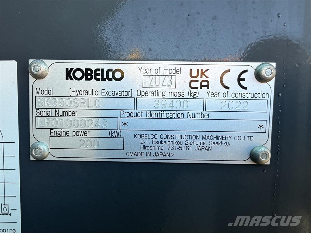 Kobelco SK380SRLC Koparki gąsienicowe