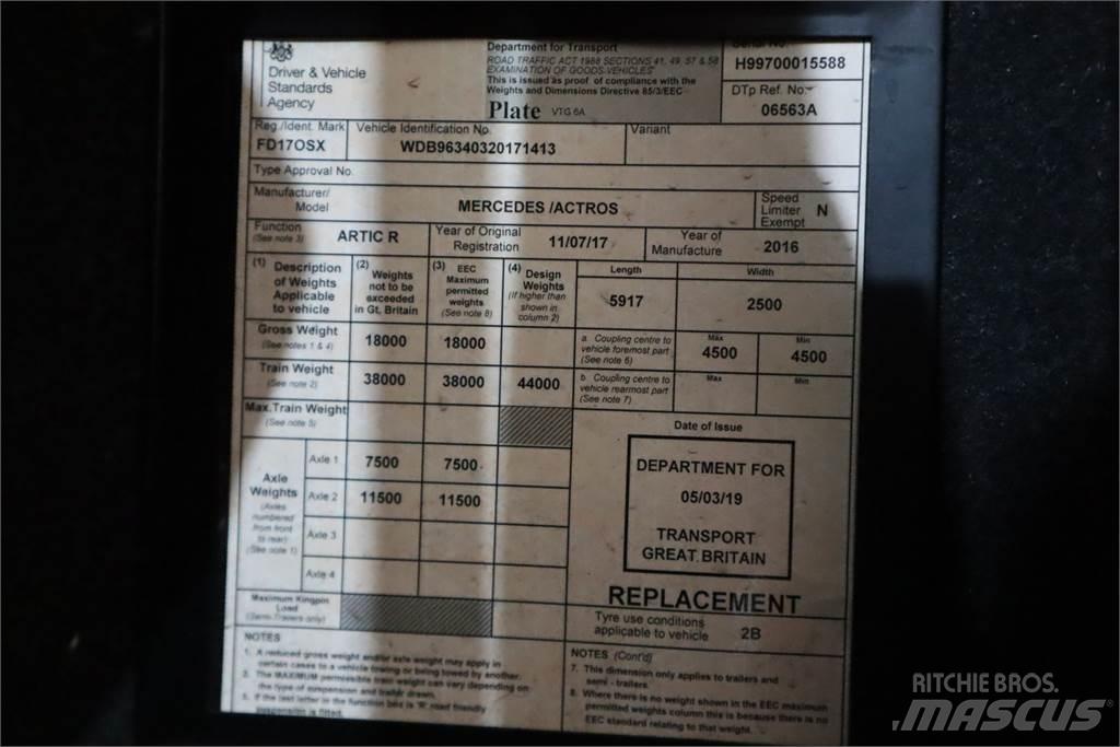 Mercedes-Benz ACTROS 1840 Ciągniki siodłowe
