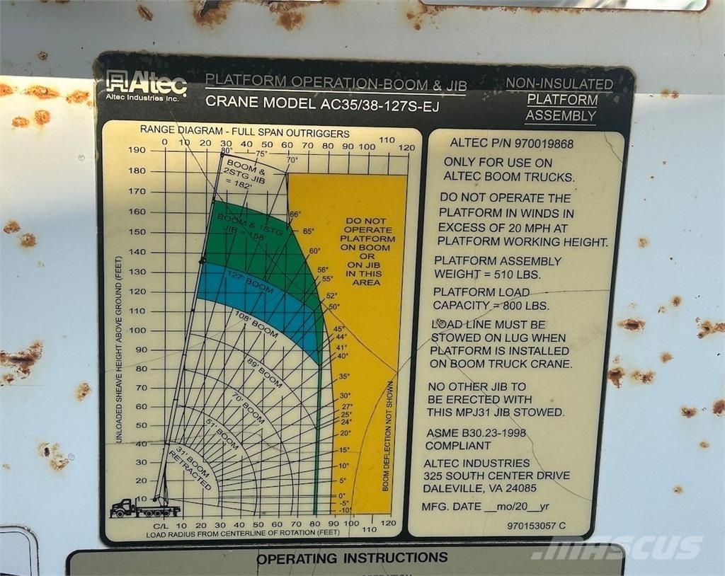 Altec 970019868 Części do dźwigów oraz wyposażenie