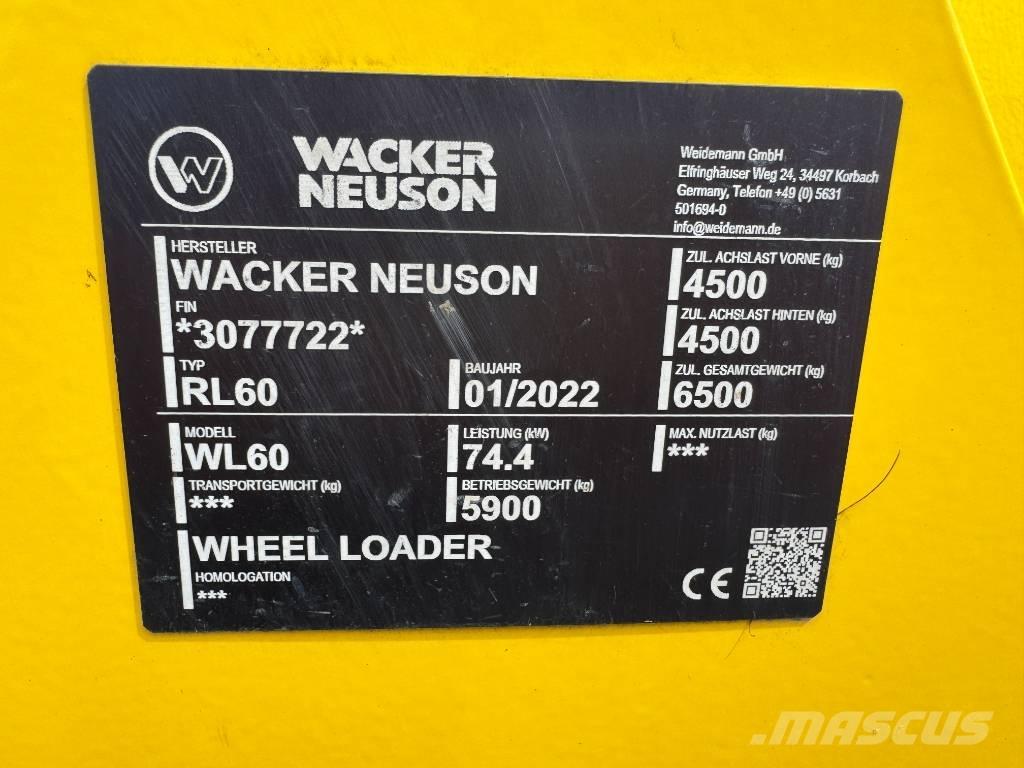Wacker Neuson WL60 Ładowarki kołowe