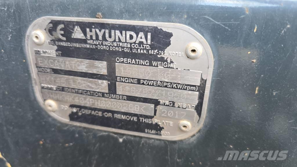 Hyundai HX 145 LCR Koparki gąsienicowe