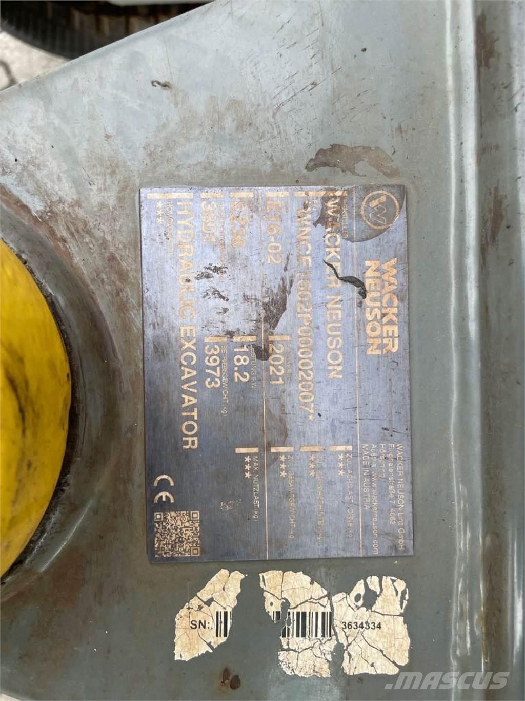 Wacker Neuson EZ36 Koparki gąsienicowe