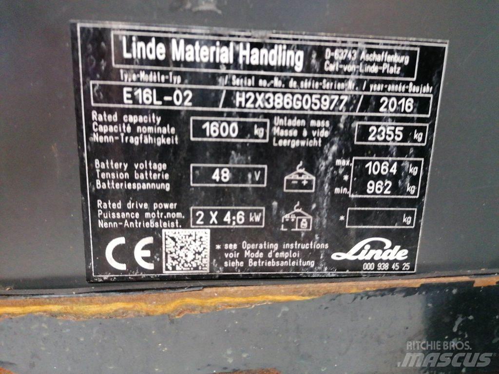 Linde E16L-02 Wózki elektryczne