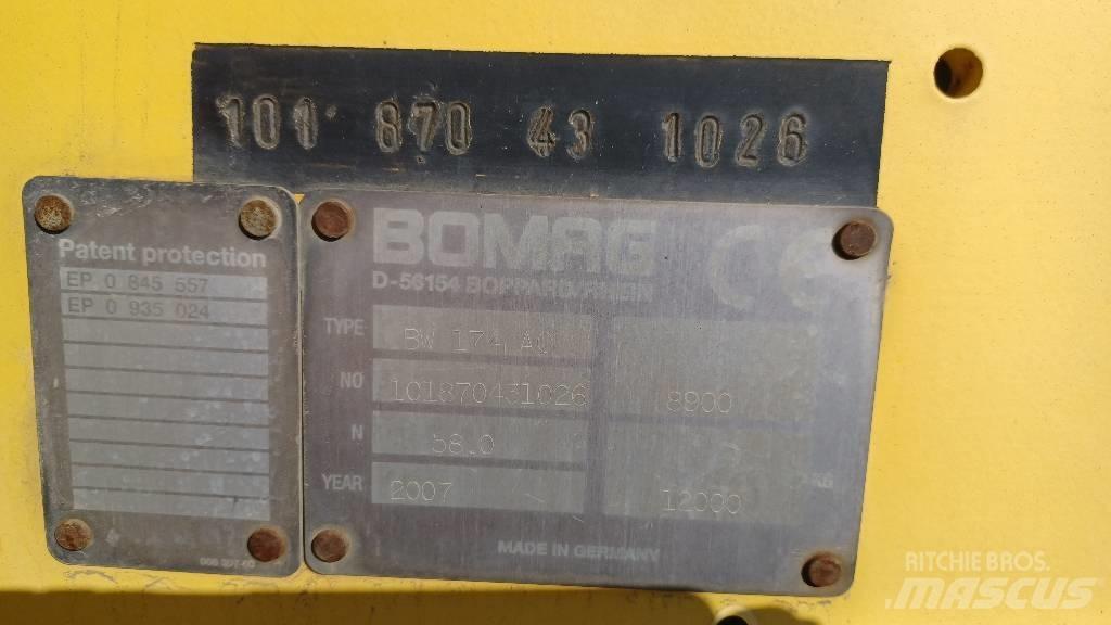 Bomag BW 174 A C Walce typu kombi