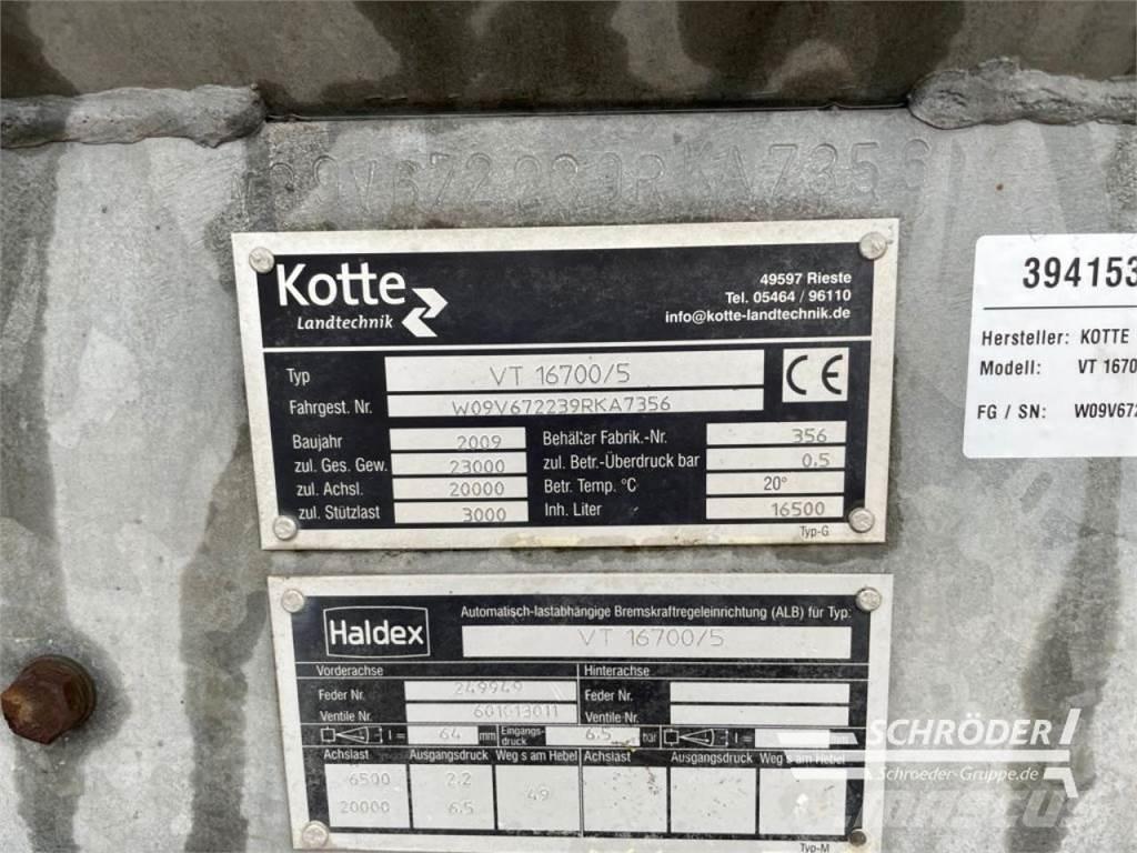 Kotte VT 16700 Cysterny do szlamu