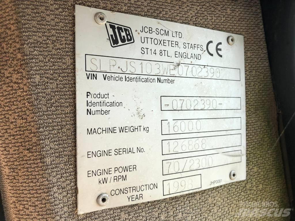 JCB JS 103 FOR PARTS Koparki gąsienicowe