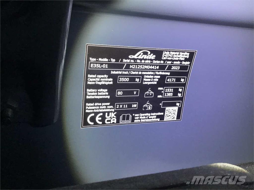 Linde E35L Wózki elektryczne
