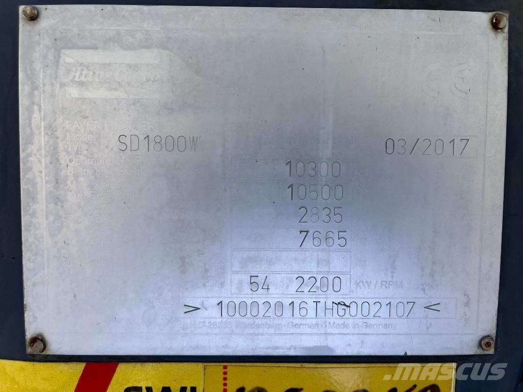 Dynapac SD 1800 W Rozściełacze do asfaltu
