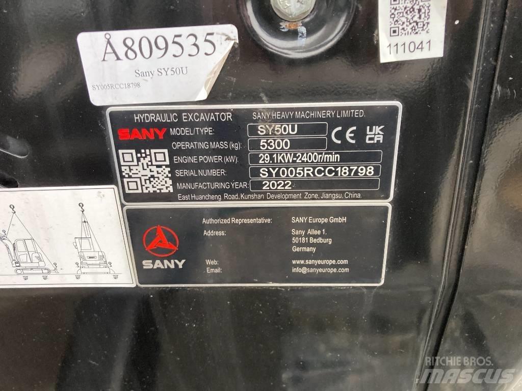 Sany SY 50 U Minikoparki
