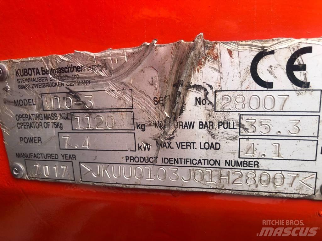 Kubota U 10-3 Minikoparki