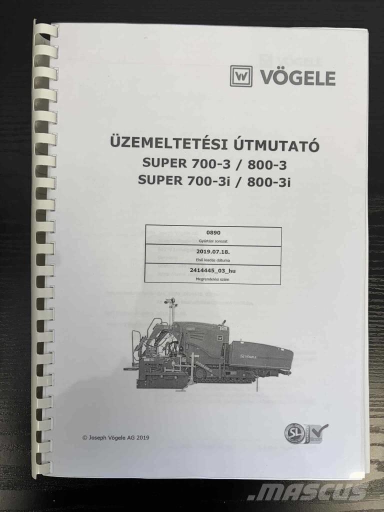 Vögele Super 800-3i Rozściełacze do asfaltu