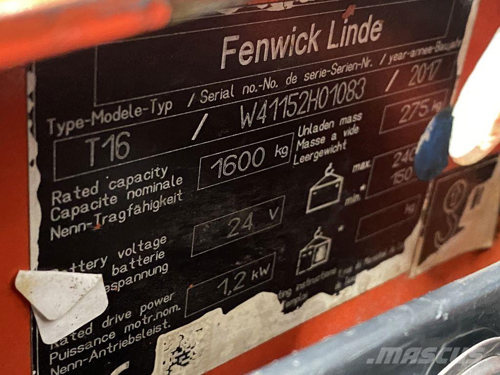 Linde T16 Wózki widłowe unoszące