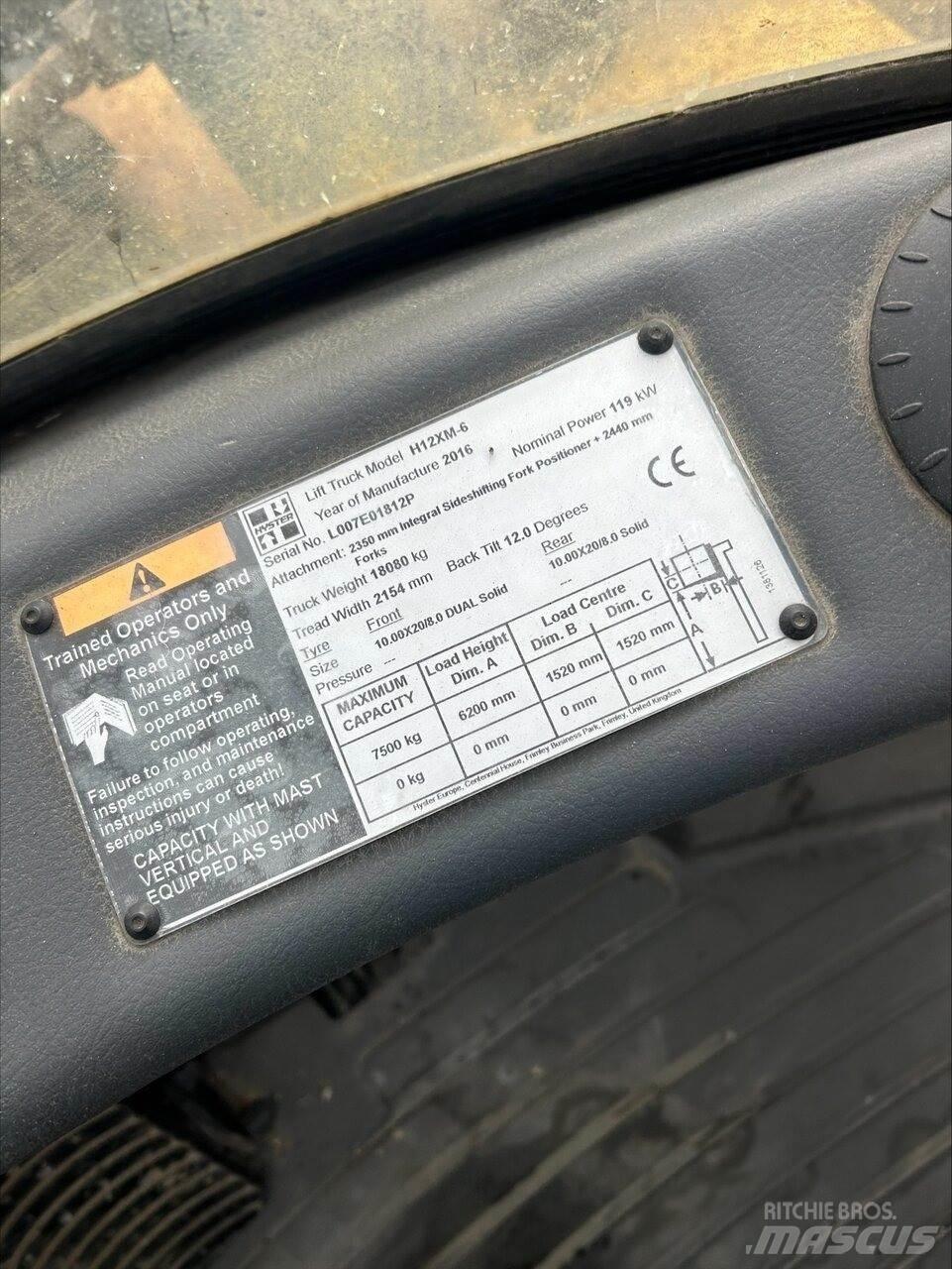 Hyster H12.00XM6 Wózki Diesla
