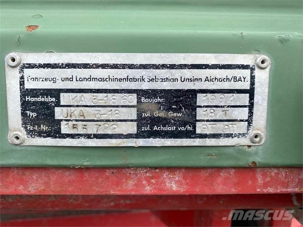 Unsinn UKA3-18/60 Przyczepy wywrotki
