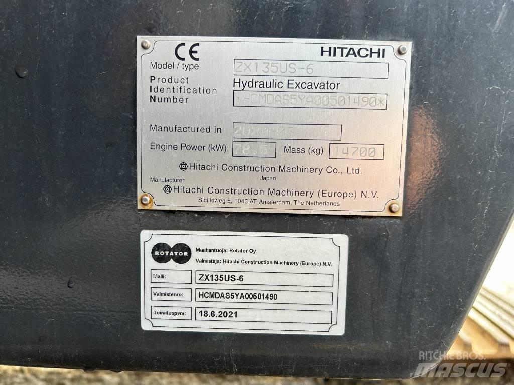 Hitachi ZX 135 US-6 Koparki gąsienicowe
