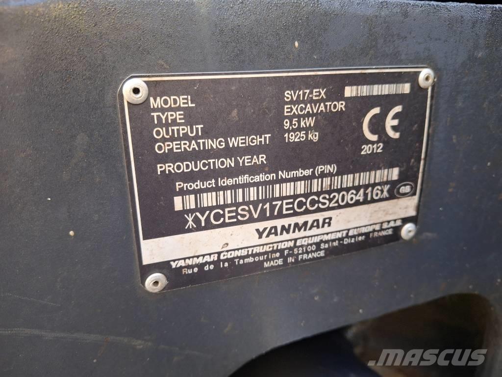 Yanmar SV 17 EX Minikoparki