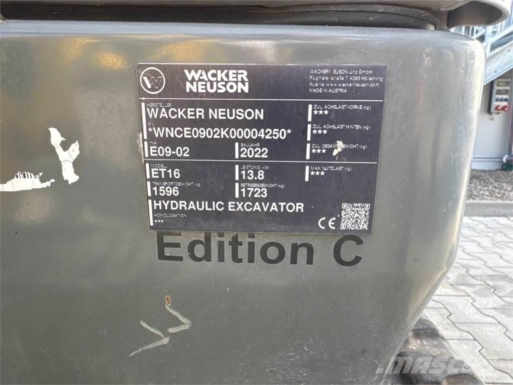 Wacker Neuson ET16 Koparki gąsienicowe