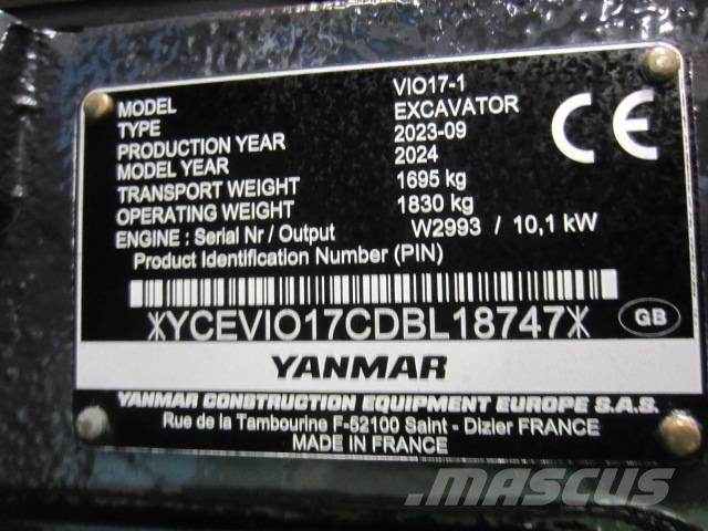 Yanmar Vio 17 Minikoparki