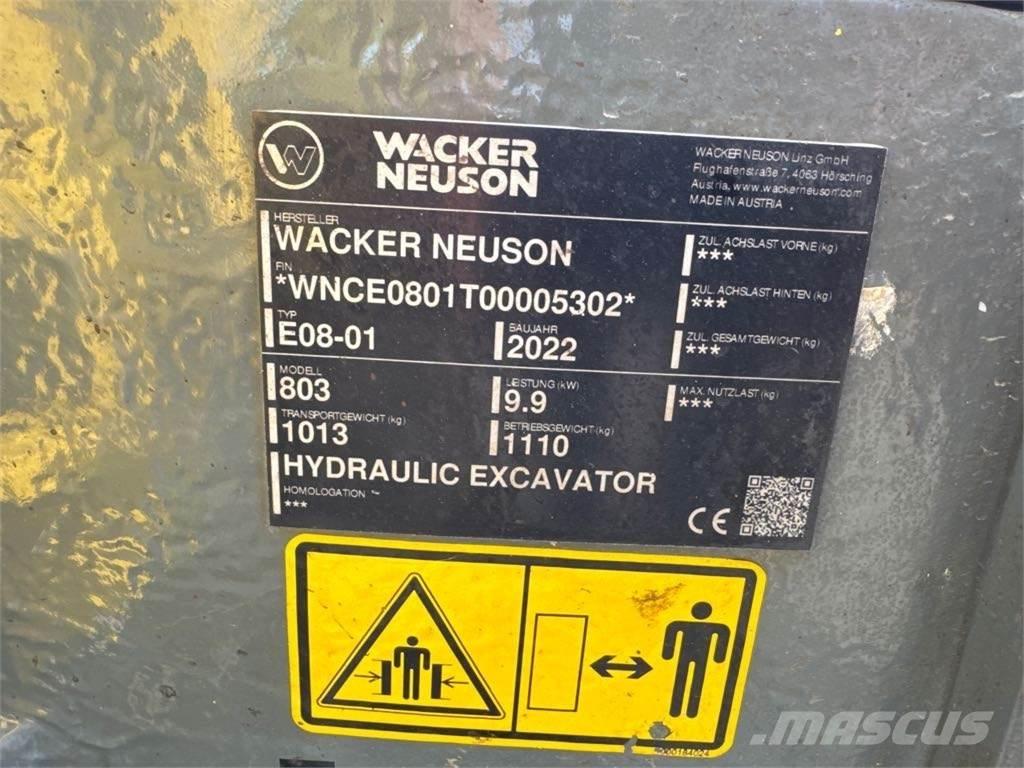 Wacker Neuson 803 Koparki gąsienicowe