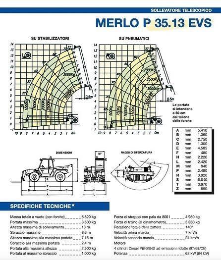 Merlo P35.13EVS Ładowarki teleskopowe