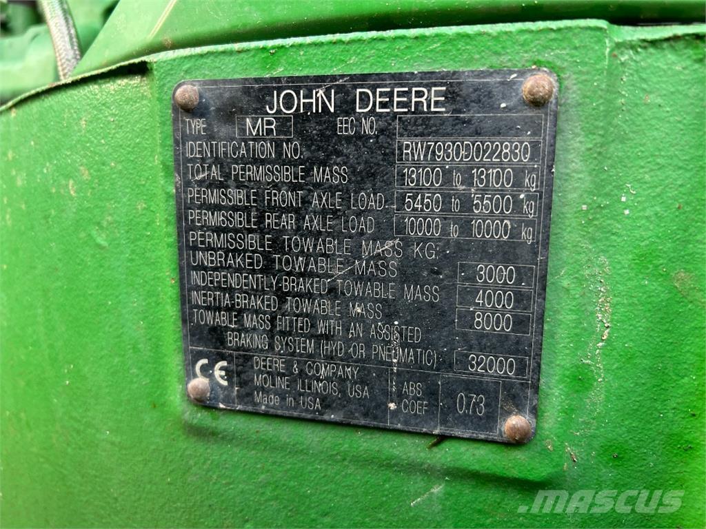 John Deere 7930 Ciągniki rolnicze