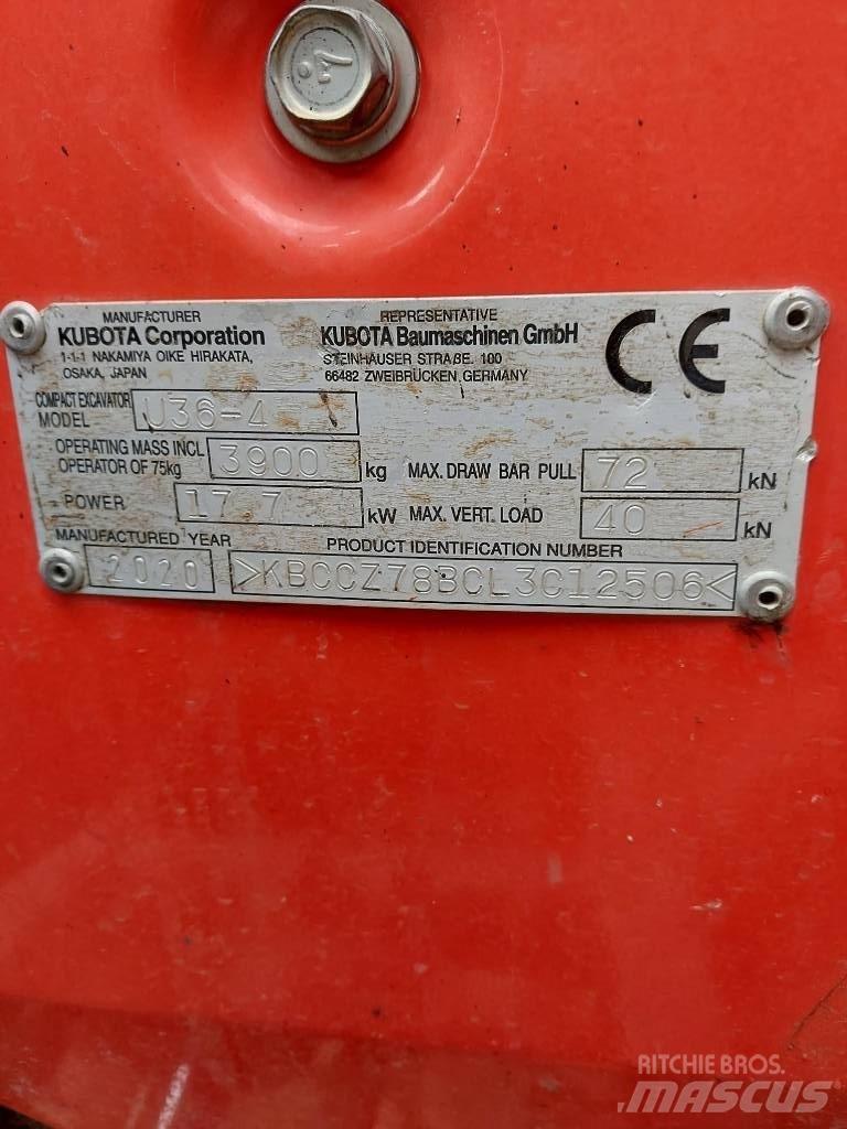 Kubota U 36-4 Minikoparki