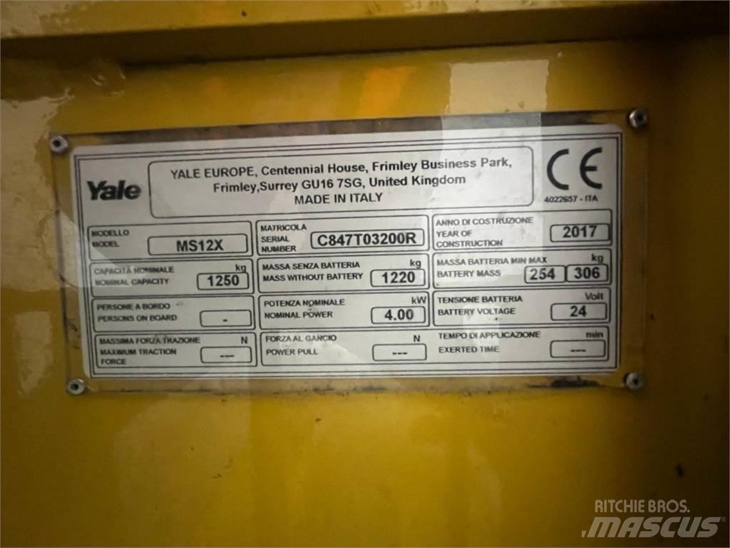 Yale MS12X Wózki widłowe unoszące z dyszlem
