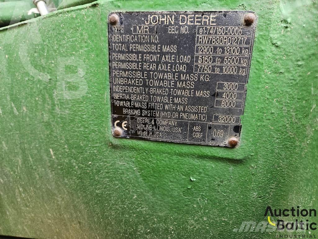 John Deere 7830 Ciągniki rolnicze