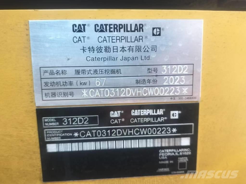 CAT 312 D Koparki gąsienicowe