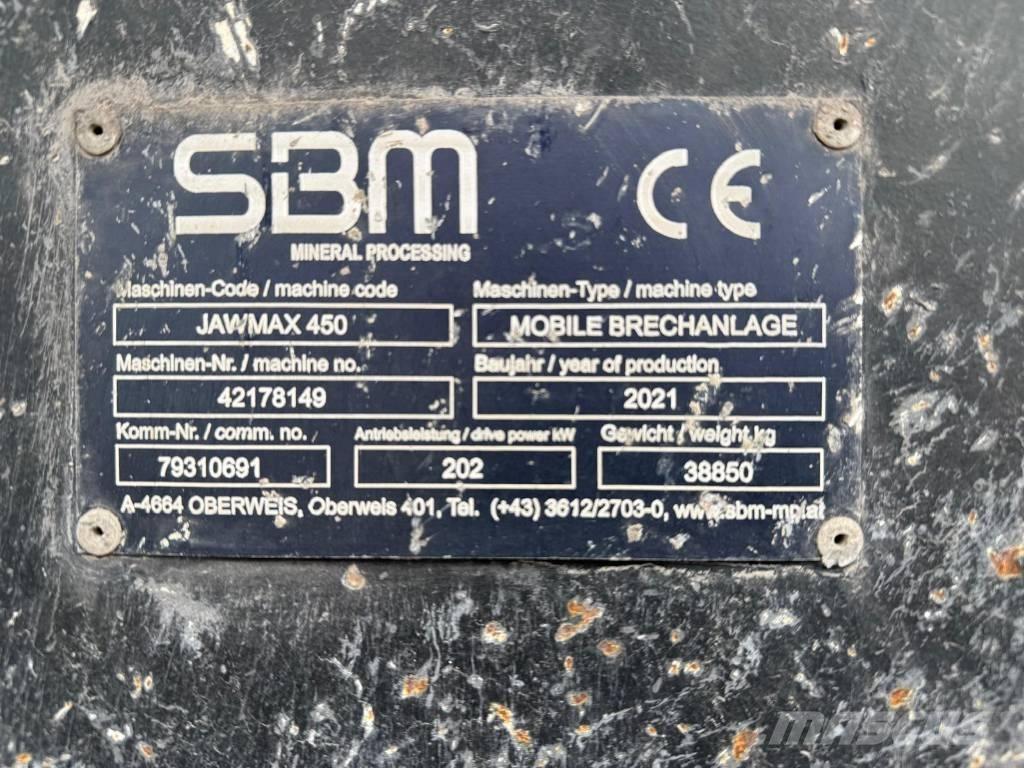 SBM Jawmax 450 Kruszarki mobilne