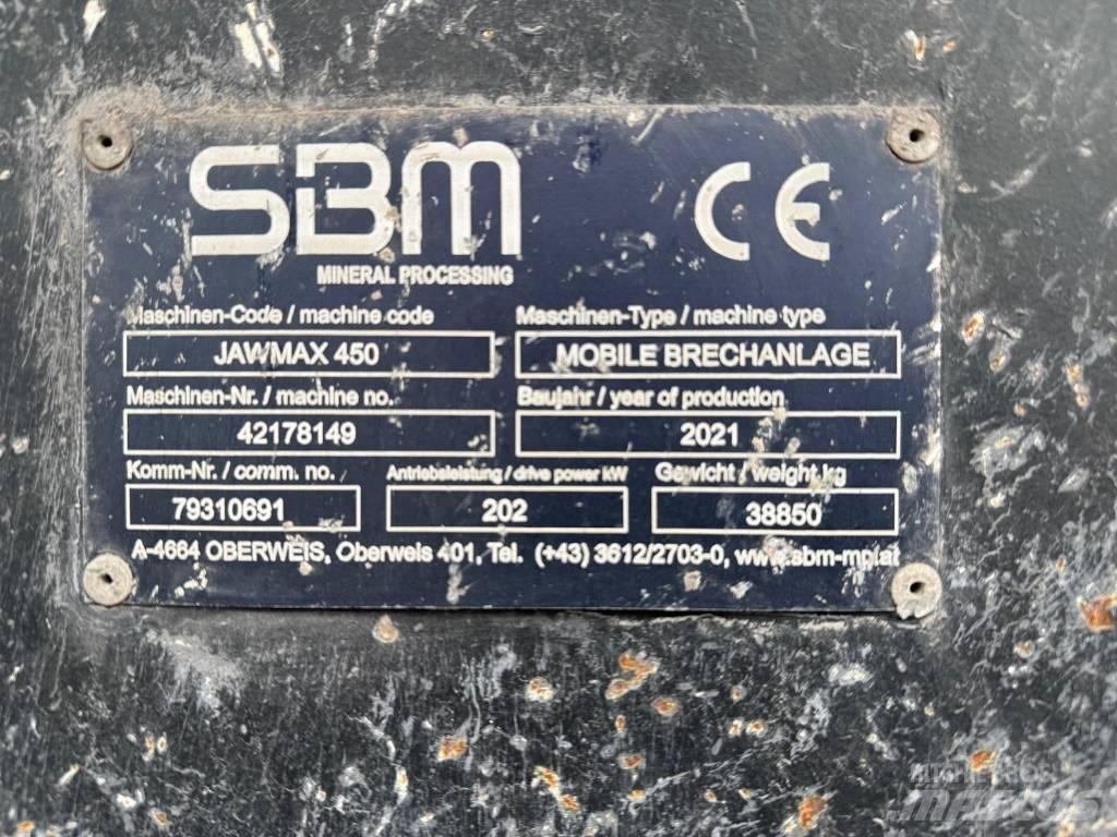 SBM Jawmax 450 Kruszarki mobilne