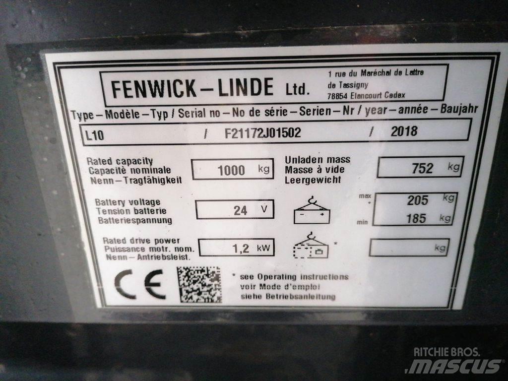 Linde L10 Wózki widłowe unoszące z dyszlem