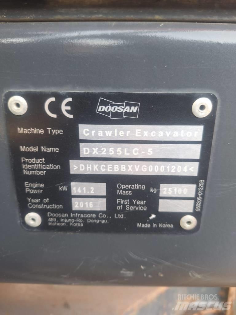 Doosan DX 255 LC-5 Koparki gąsienicowe