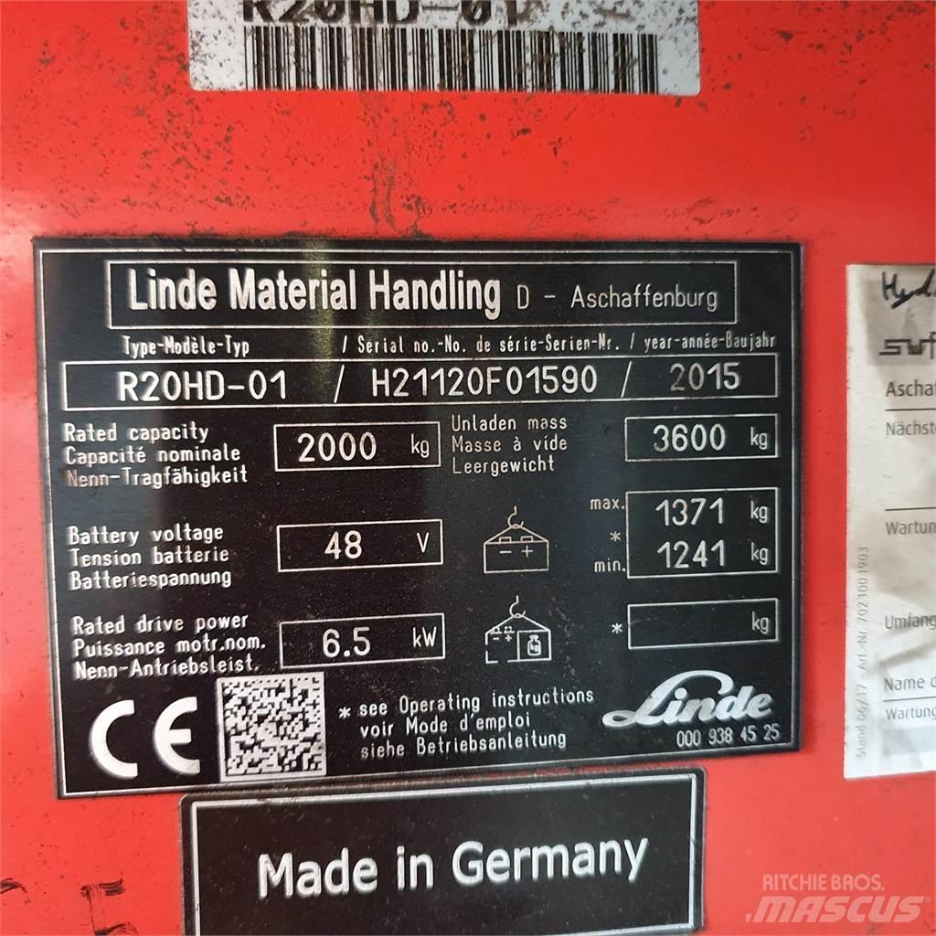 Linde R20HD Wózki widłowe wysokiego składowania